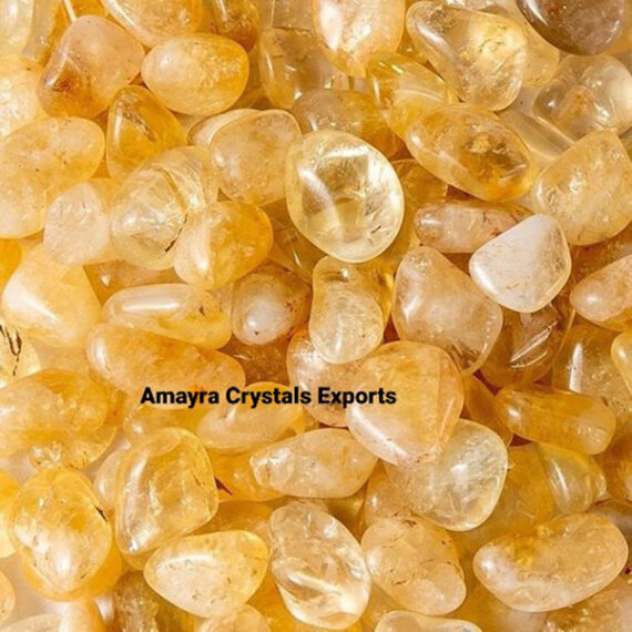 Natural Gemstone Citrine Tumble Stone