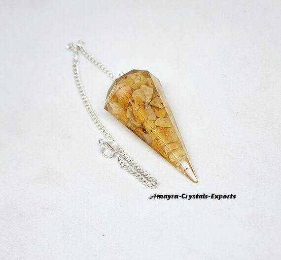 Orgonite Yellow Aventurine Dowsing Pendulum