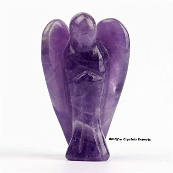 Natural Gemstone Amethyst 2 Inch Angel
