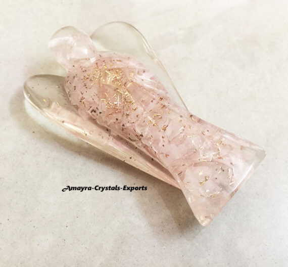 Orgonite Rose Quartz 2 Inch Angel