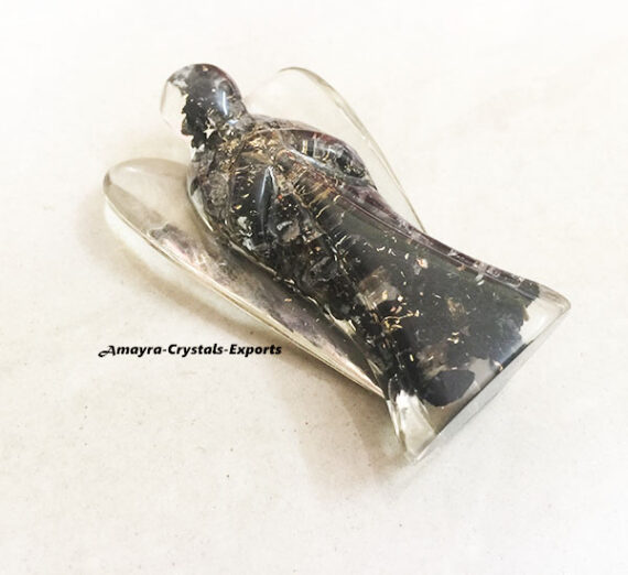 Orgonite Black Tourmaline 2 Inch Angel