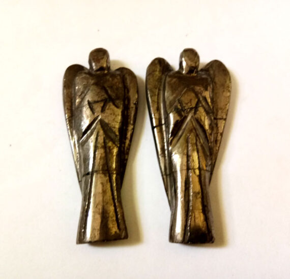 Natural Gemstone Pyrite 3 Inch Angel
