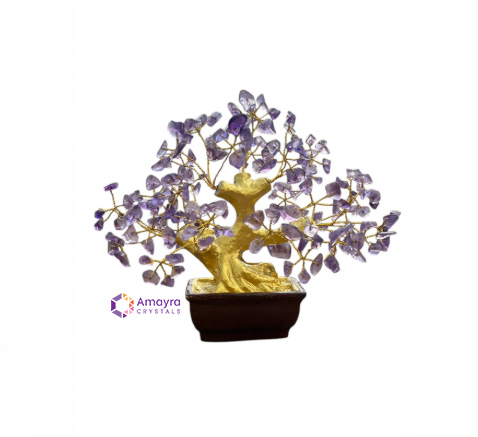 Amethyst Golden Trunk Bonsai Tree