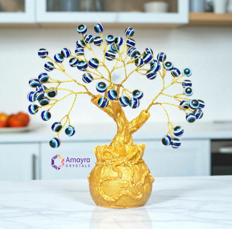Evil Eye Tree With Money Bag Base | Evil Eye Money Tree