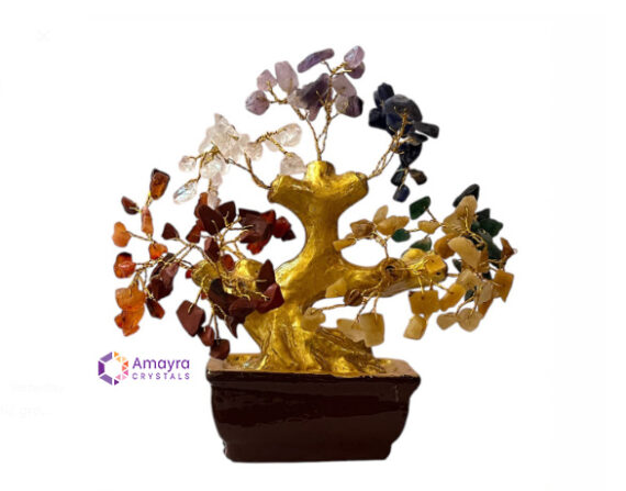 Seven Chakra Golden Trunk Bonsai Tree