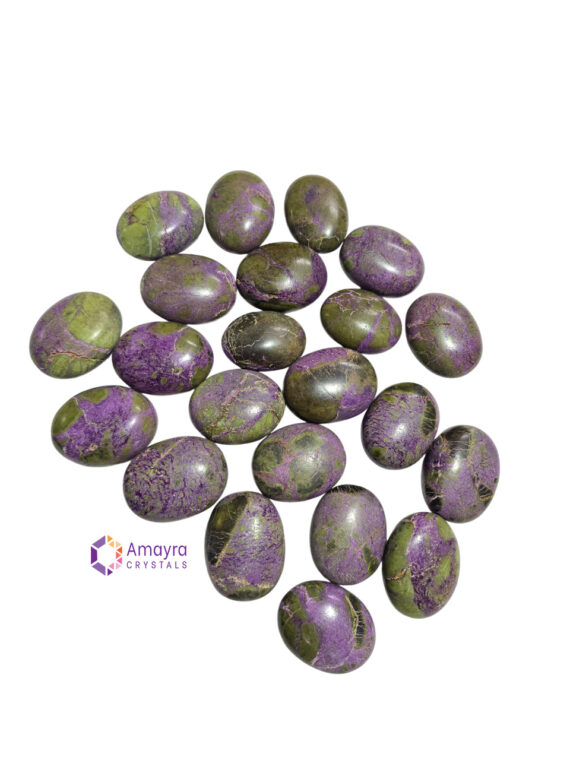 Natural Gemstone Stichtite Palm Stone