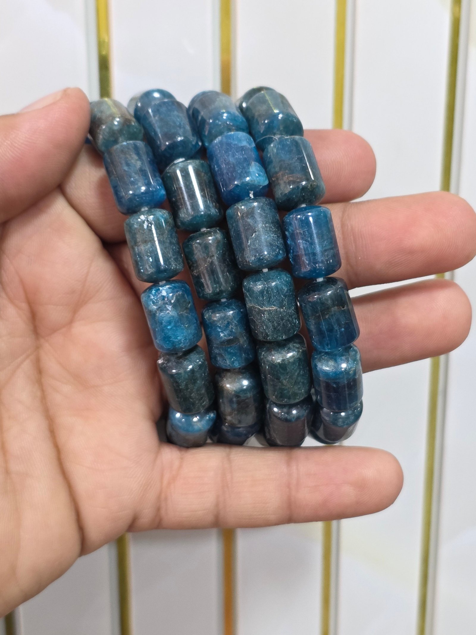 APATITE Barrel beads bracelets - Image 2