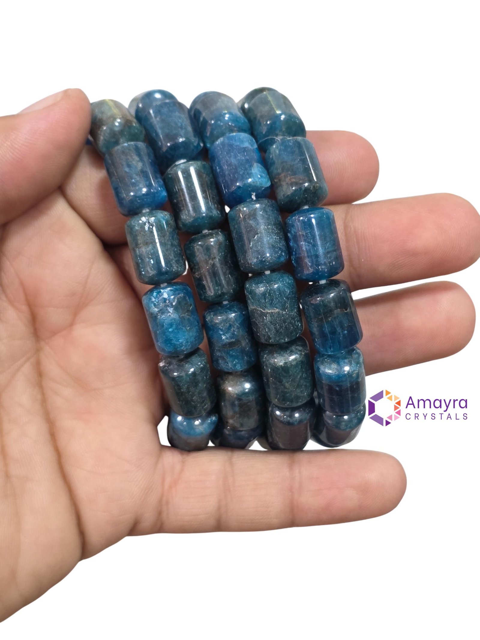 APATITE Barrel beads bracelets