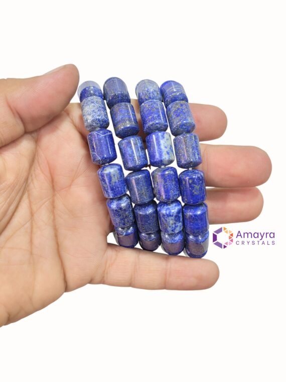 LAPIS LAZULI Barrel beads bracelets